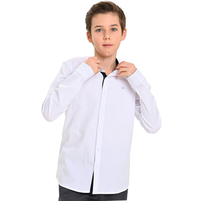 Рубашка школьная для мальчика Cegisa 4888 белая 1